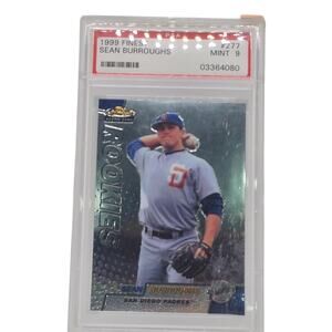 1999 Topps Finest Sean Burroughs Rookie #277 San Diego Padres PSA 9 Mint Card